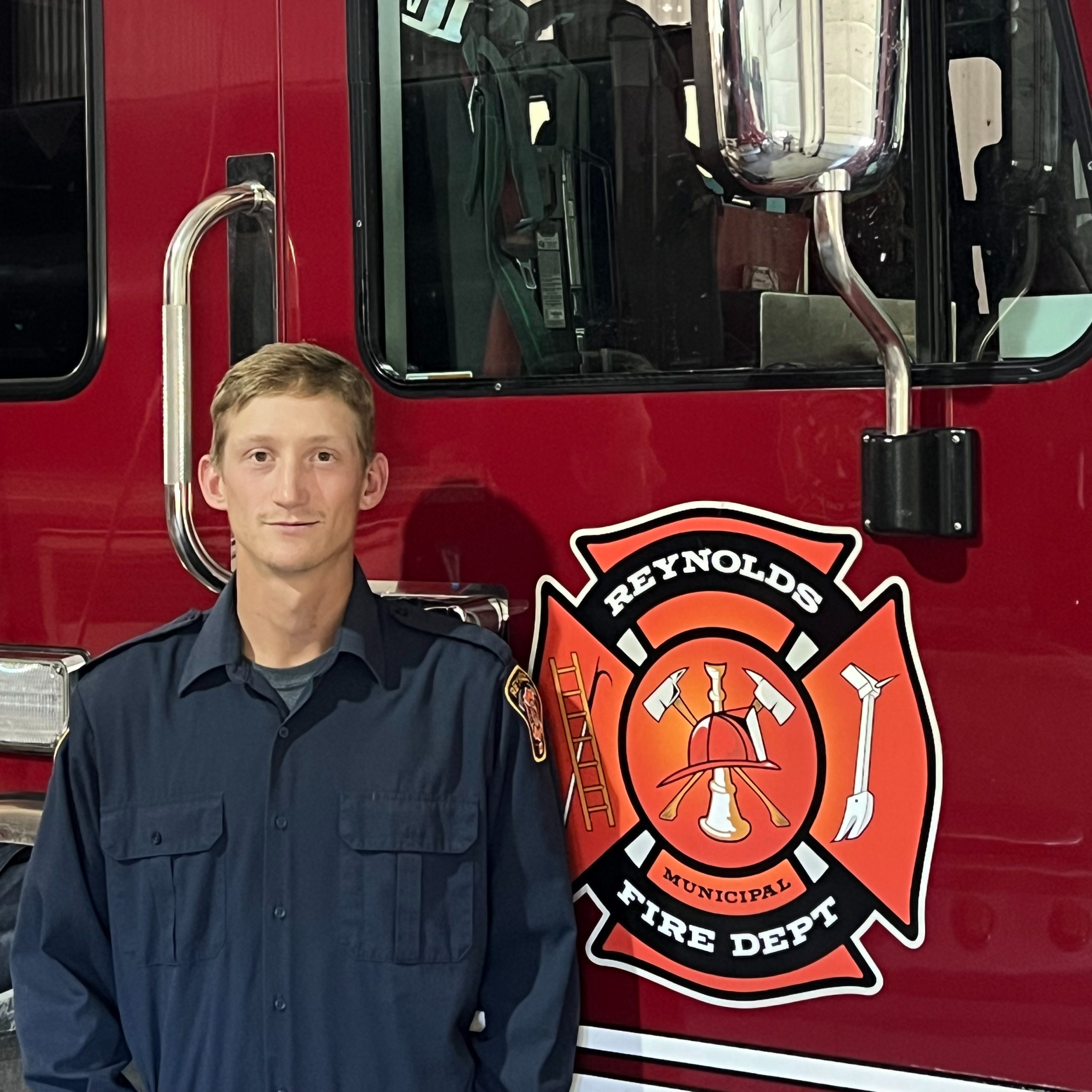 Photo of Fire Fighter Kieran McDougall.