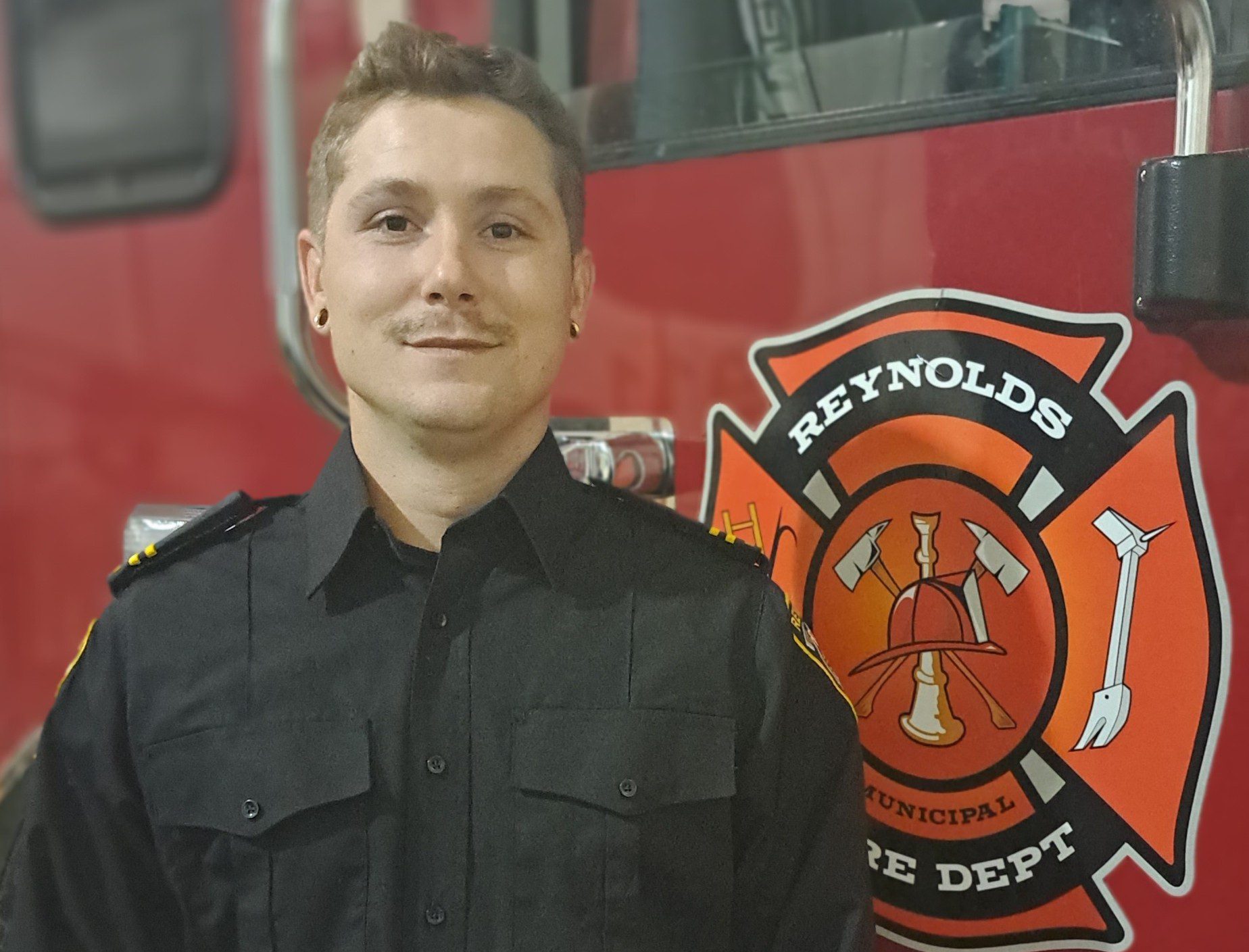Photo of Fire Fighter Brennan McDougall.