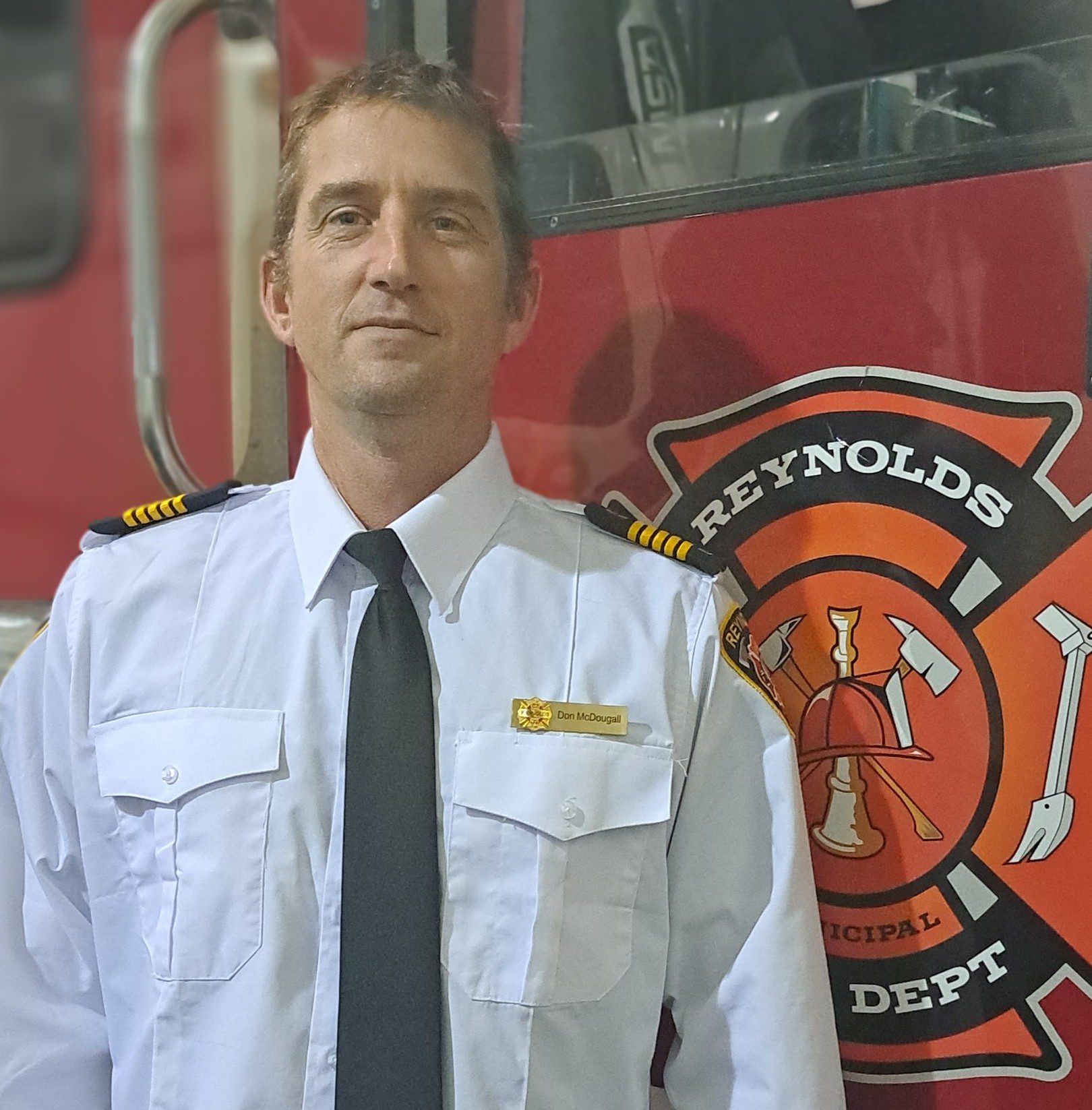Photo of Fire Chief Don McDougall.
