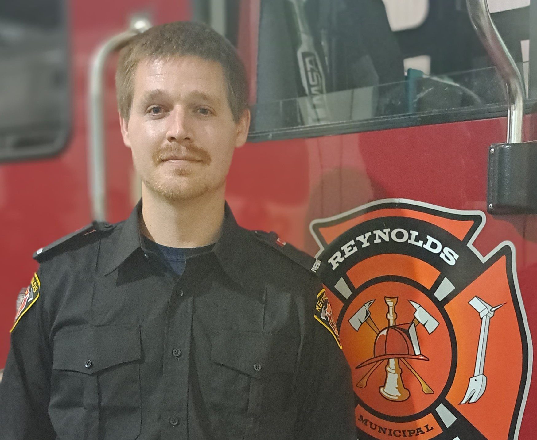 Photo of Fire Fighter Marcel Toews.