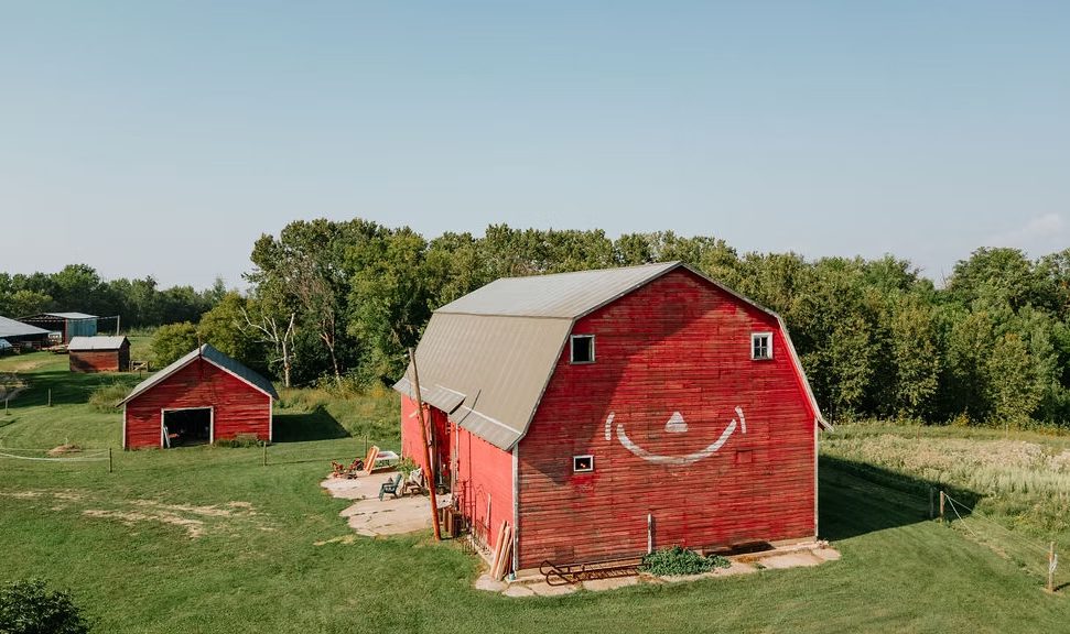 osaatfarm Photo of the barn at OSAAT Farm, a partner of the Reynolds Waste Management facility who work together on a Reclamation project.